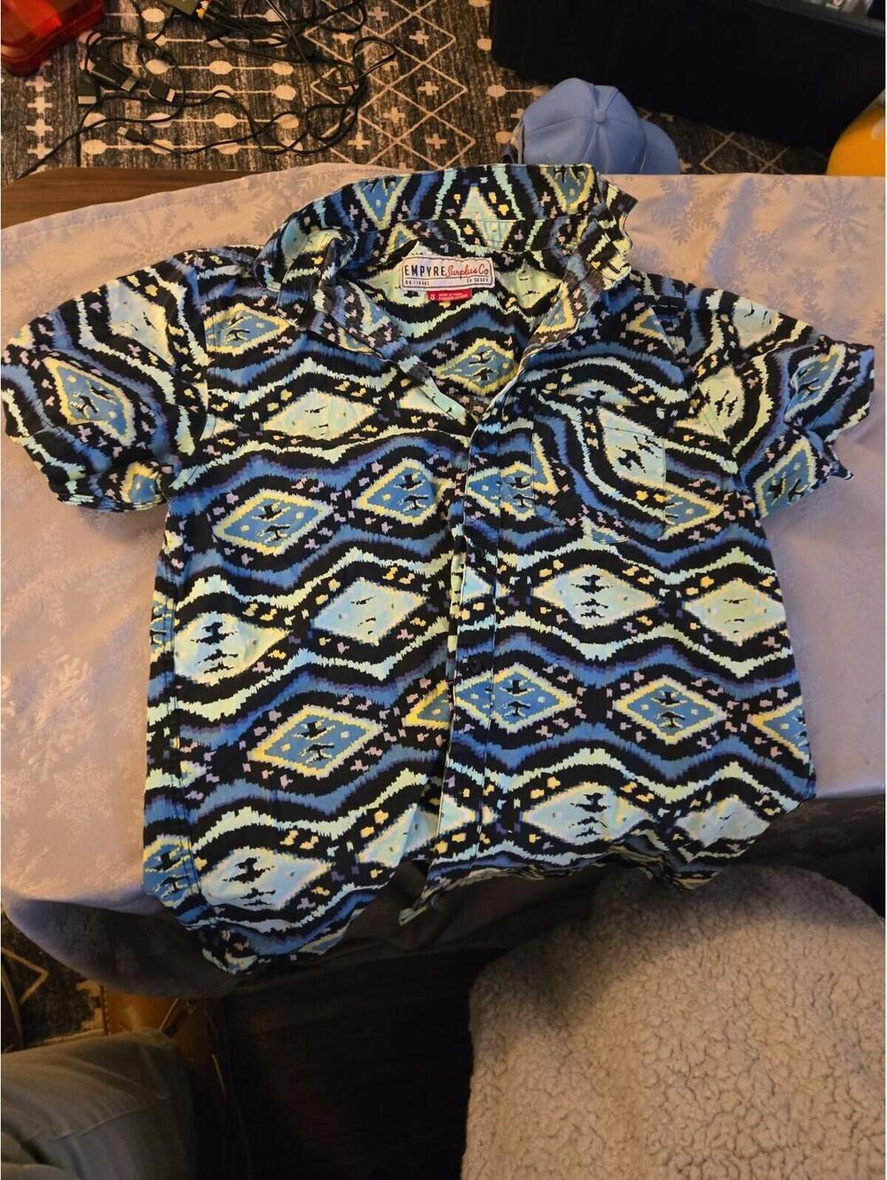 Empyre Surplus Co. Southwest Aztec Print Button Down Shirt - Small